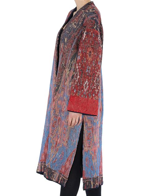 chloe tapestry coat|Open Front Coat In Tapestry Silk Jacquard .